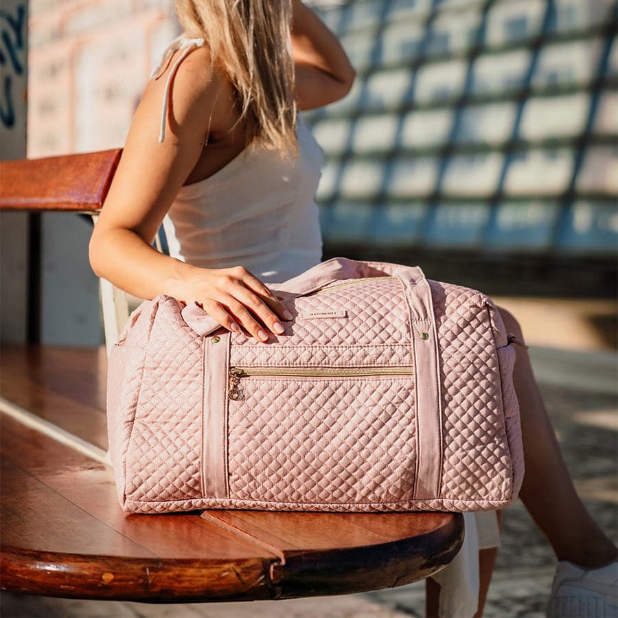 Weekender Reisetasche Damen – Große Handgepäck Tasche mit Schuhfach & Wasserabweisendem Material