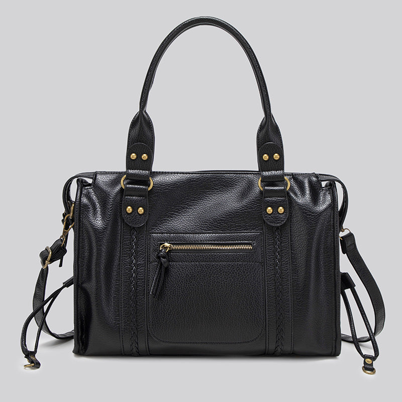Elegant & Praktisch – Schwarze Damen Handtasche für Alltag & Business