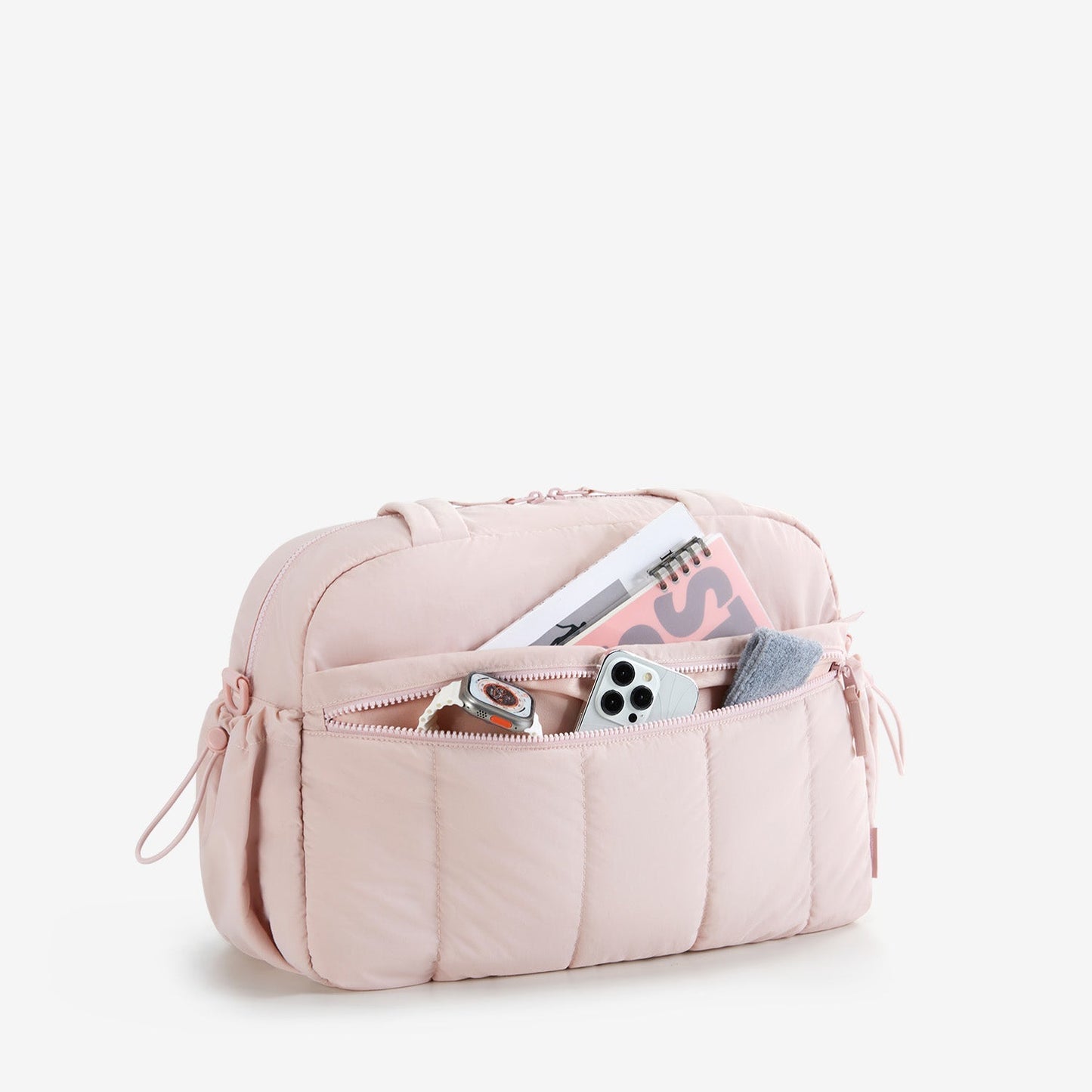 Reisetasche für Handgepäck – Leicht & Wasserabweisend mit Trolley-Gurt & PVC-Fach