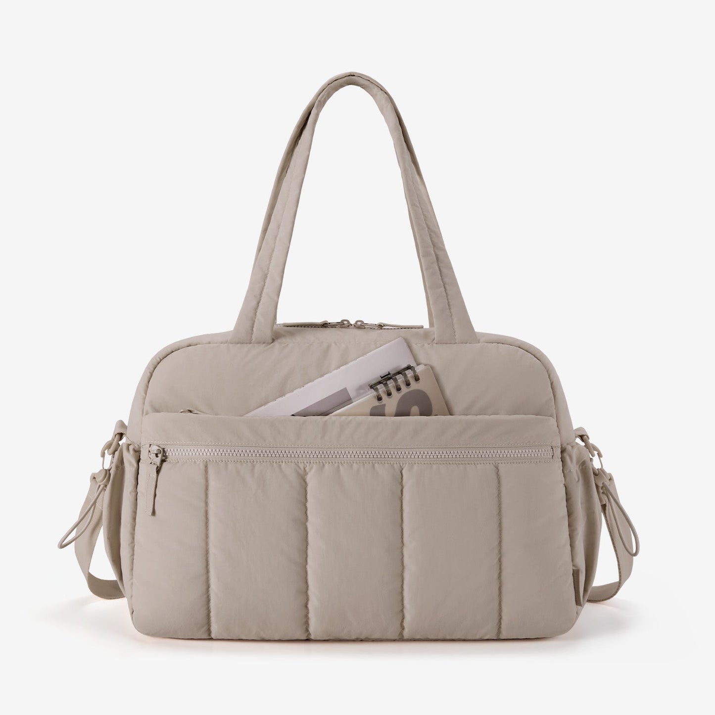 Reisetasche für Handgepäck – Leicht & Wasserabweisend mit Trolley-Gurt & PVC-Fach