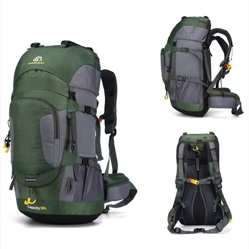 Wasserdichter 70L Wanderrucksack – Leicht, Ergonomisch & Vielseitig für Trekking, Camping & Reisen