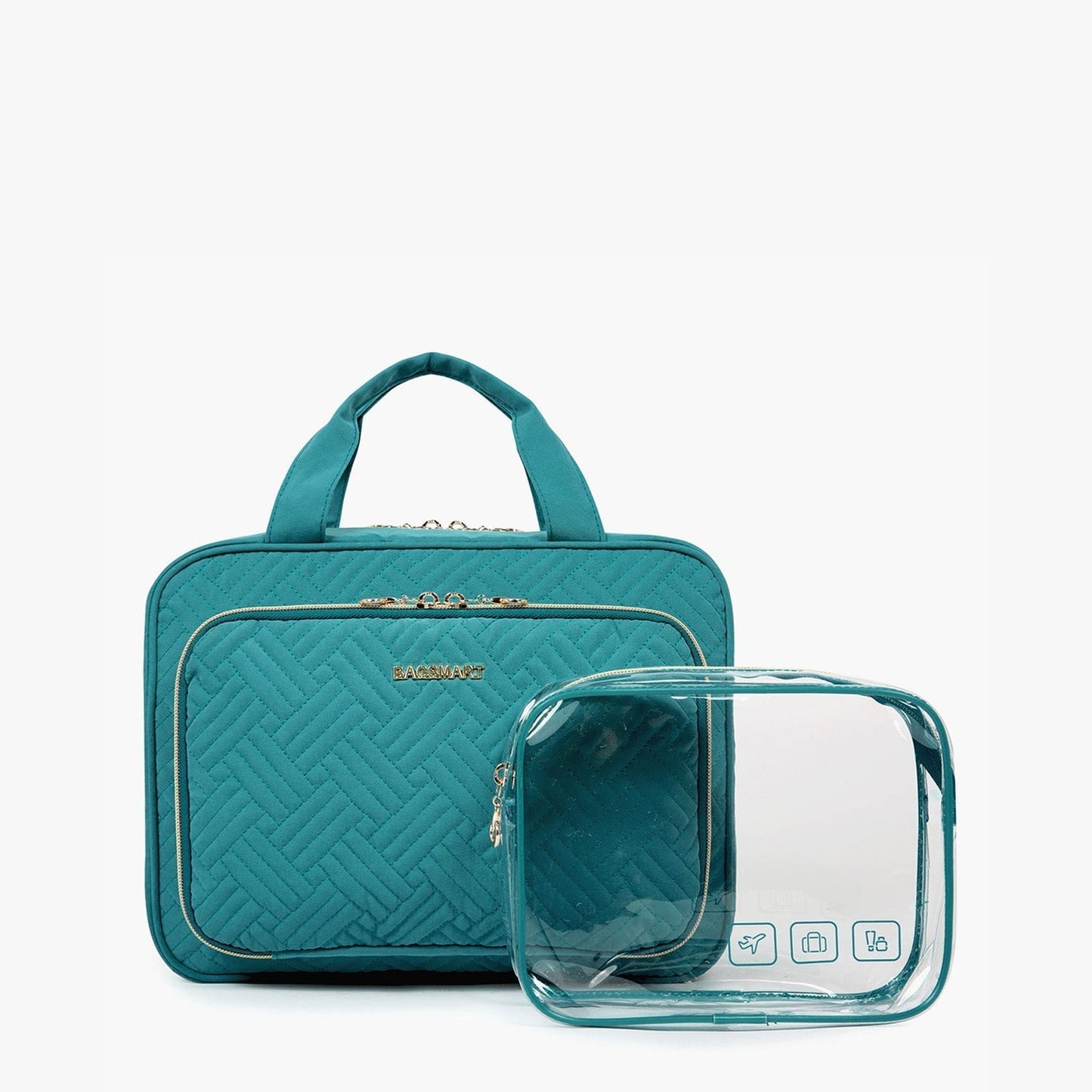 Wasserdichte Kulturtasche mit Transparentem Reiseset – Luxus Kosmetik- & Make-up Tasche für Reisen