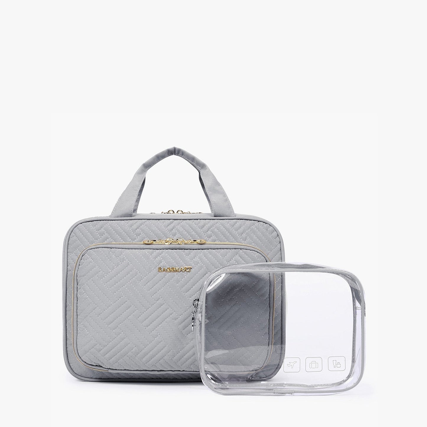 Wasserdichte Kulturtasche mit Transparentem Reiseset – Luxus Kosmetik- & Make-up Tasche für Reisen