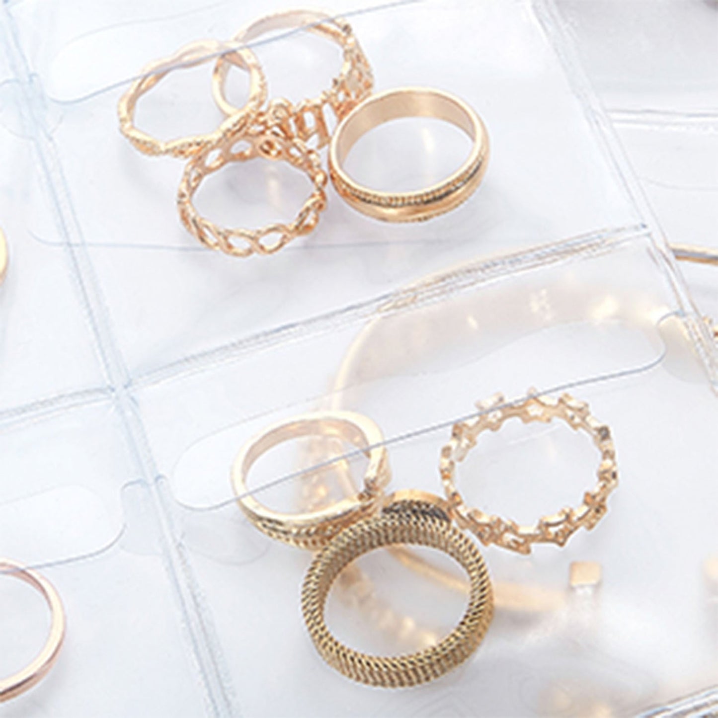 Luxus Schmuckkästchen für Reisen – Kompakter Organizer für Ringe, Ketten & Ohrringe