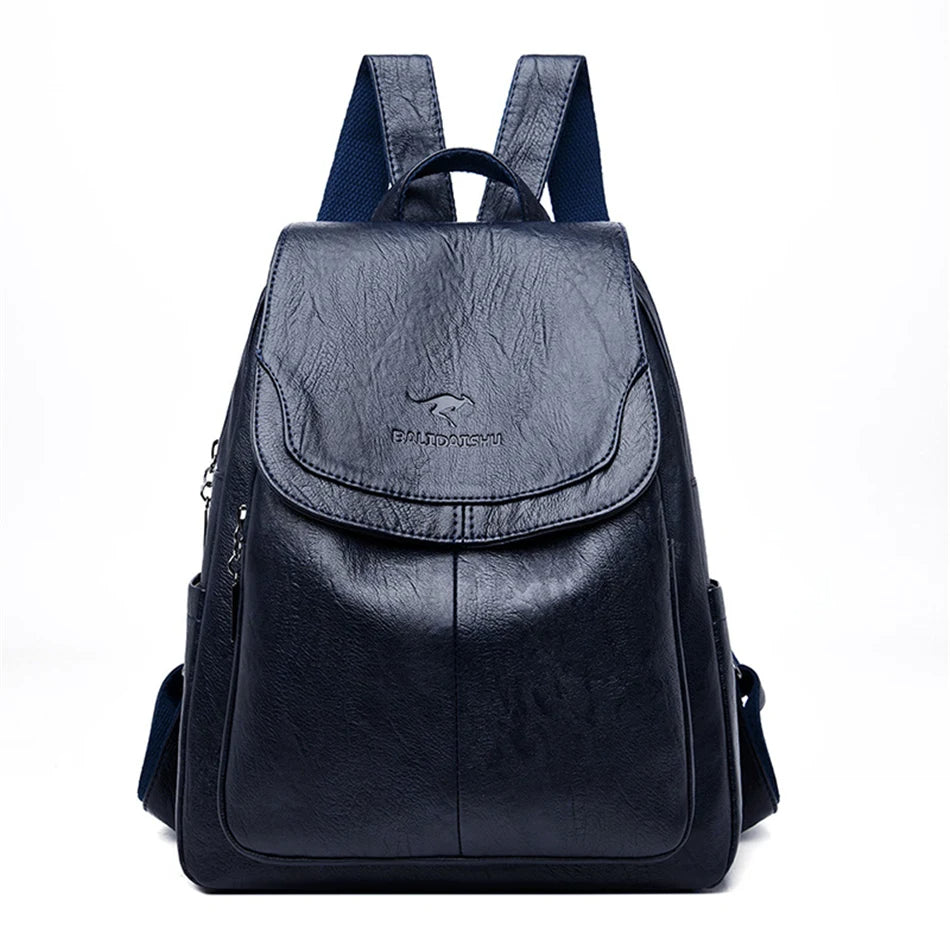 Eleganter Damen-Rucksack aus PU-Leder – Wasserdicht, Vielseitig & Nachhaltig für Alltag, Arbeit & Reisen