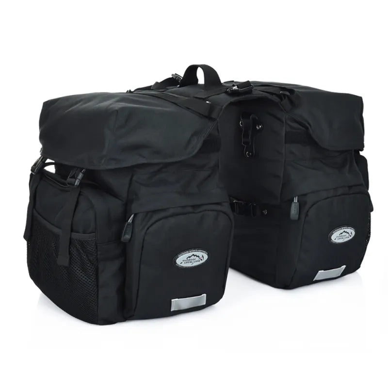 Wasserdichte Fahrradtasche – Doppelte Hintertasche mit viel Stauraum & Seitentaschen