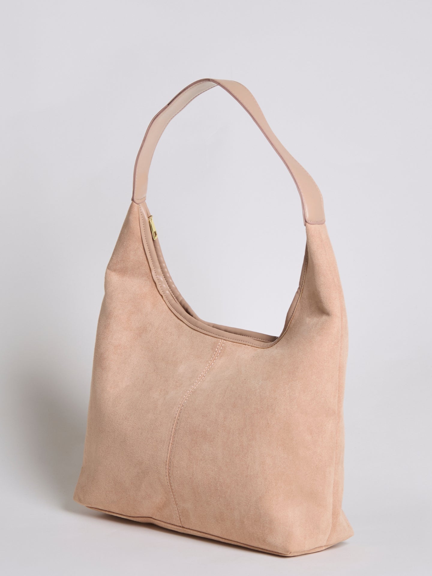 Schwarze Wildleder Schultertasche Damen – Minimalistisches & Geräumiges Design
