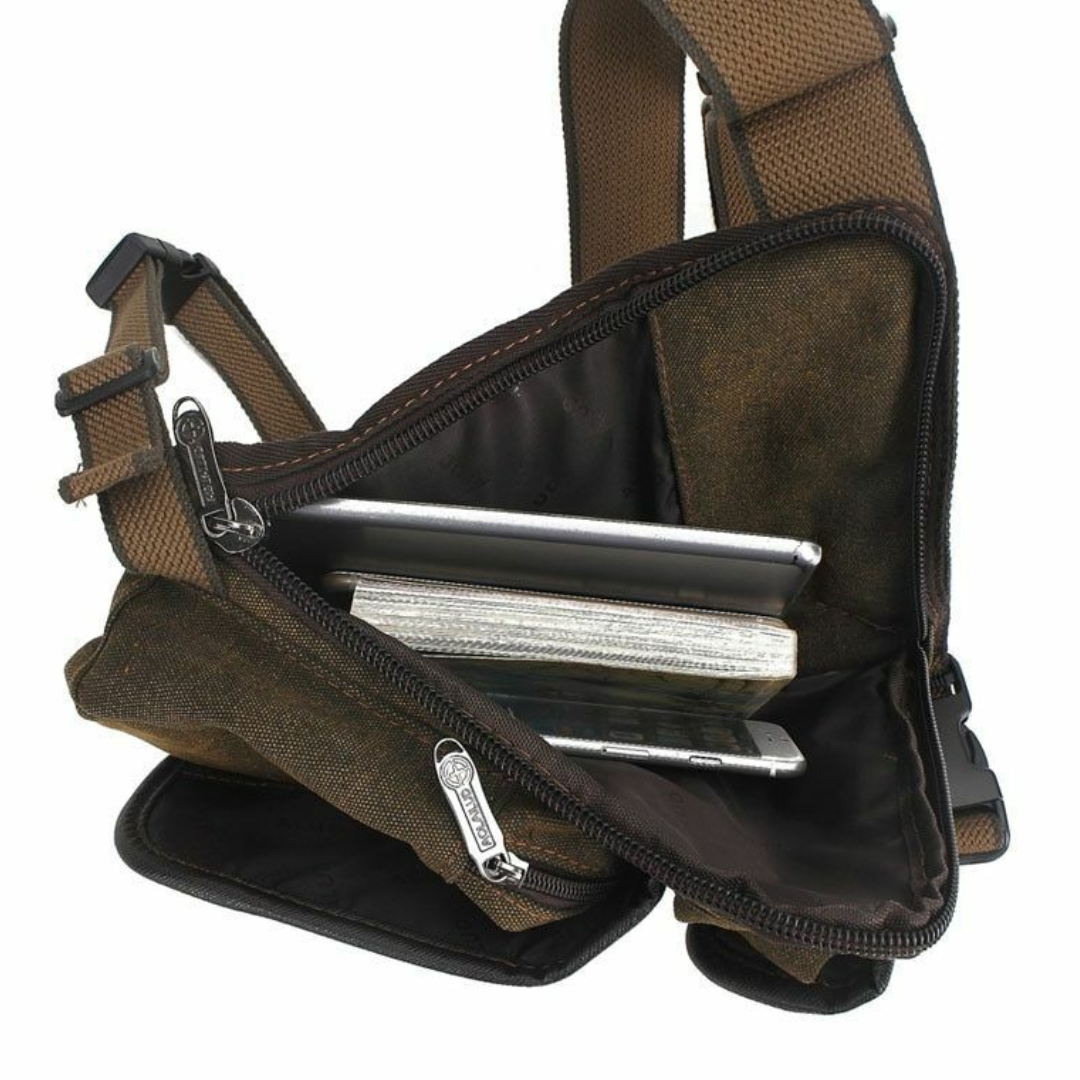 Herren Canvas Heuptas – Robuste Gürteltasche mit verstellbarem Riemen für Outdoor, Reisen & Alltag