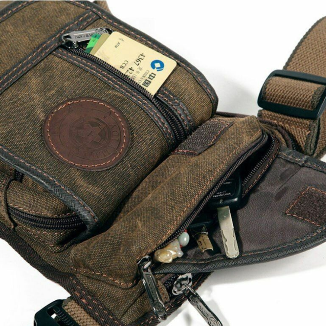 Herren Canvas Heuptas – Robuste Gürteltasche mit verstellbarem Riemen für Outdoor, Reisen & Alltag
