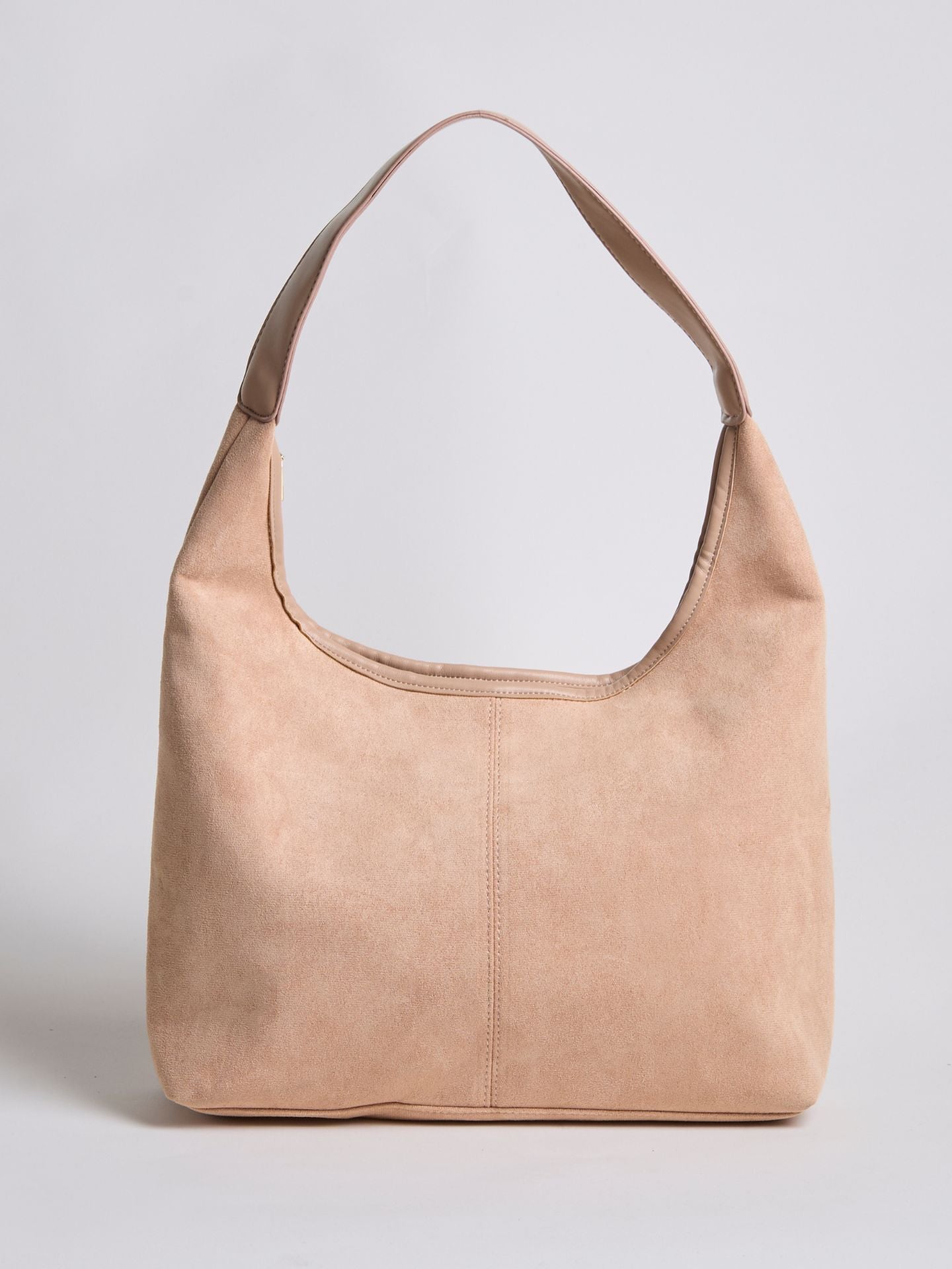 Schwarze Wildleder Schultertasche Damen – Minimalistisches & Geräumiges Design