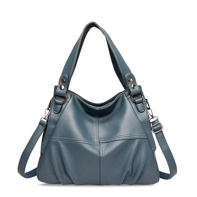 Bordeauxrote Schultertasche aus Veganem Leder – Stilvoll & Praktisch