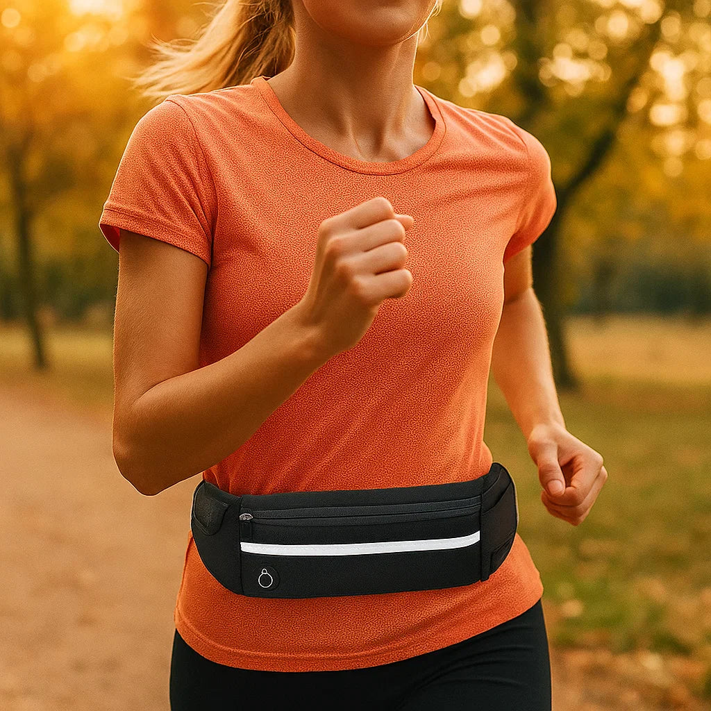 Sportliche Running Bauchtasche – Wasserdicht, Reflektierend & Leichtgewicht