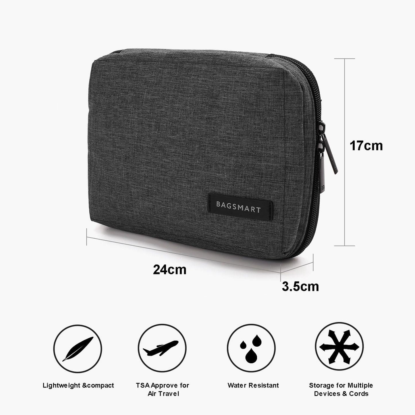 Tech Organizer – Wasserdichte Kabeltas für Reisen & Alltag