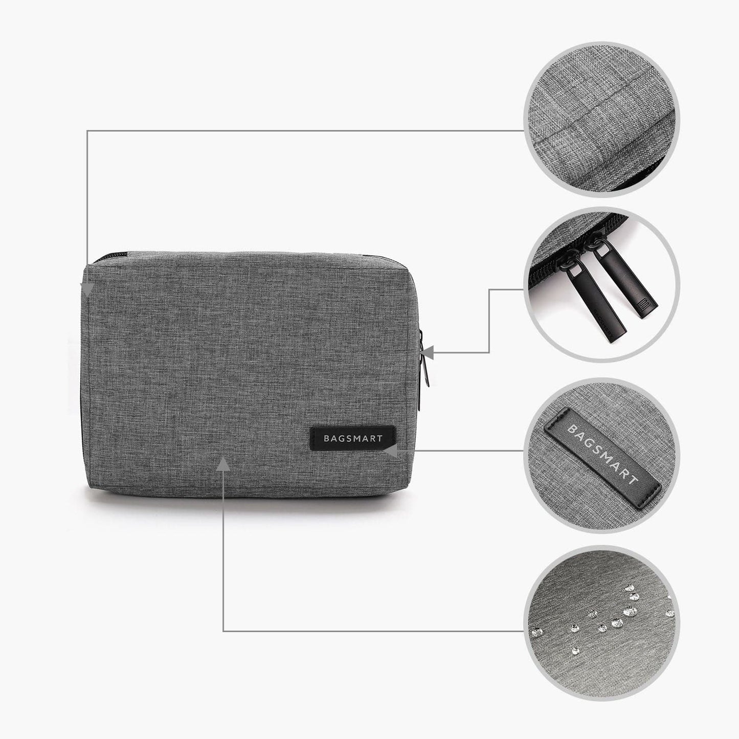 Tech Organizer – Wasserdichte Kabeltas für Reisen & Alltag