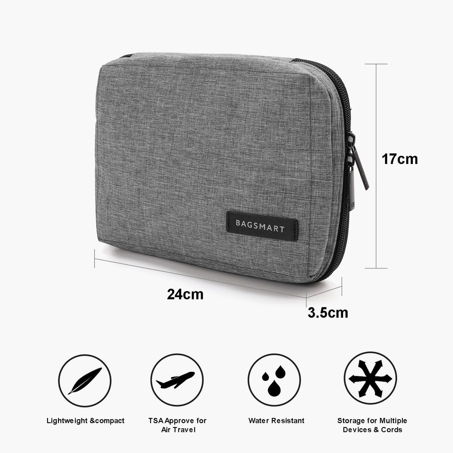 Tech Organizer – Wasserdichte Kabeltas für Reisen & Alltag