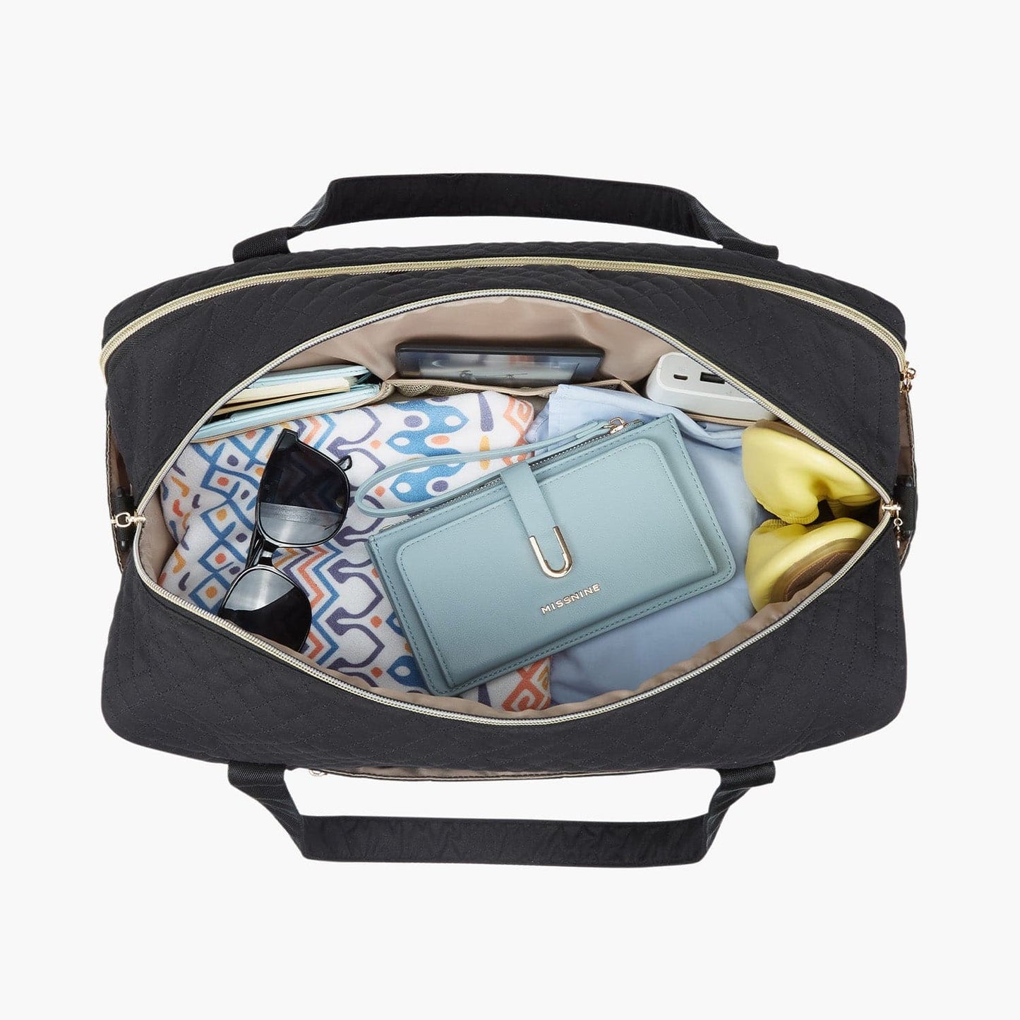 Weekender Reisetasche Damen – Große Handgepäck Tasche mit Schuhfach & Wasserabweisendem Material