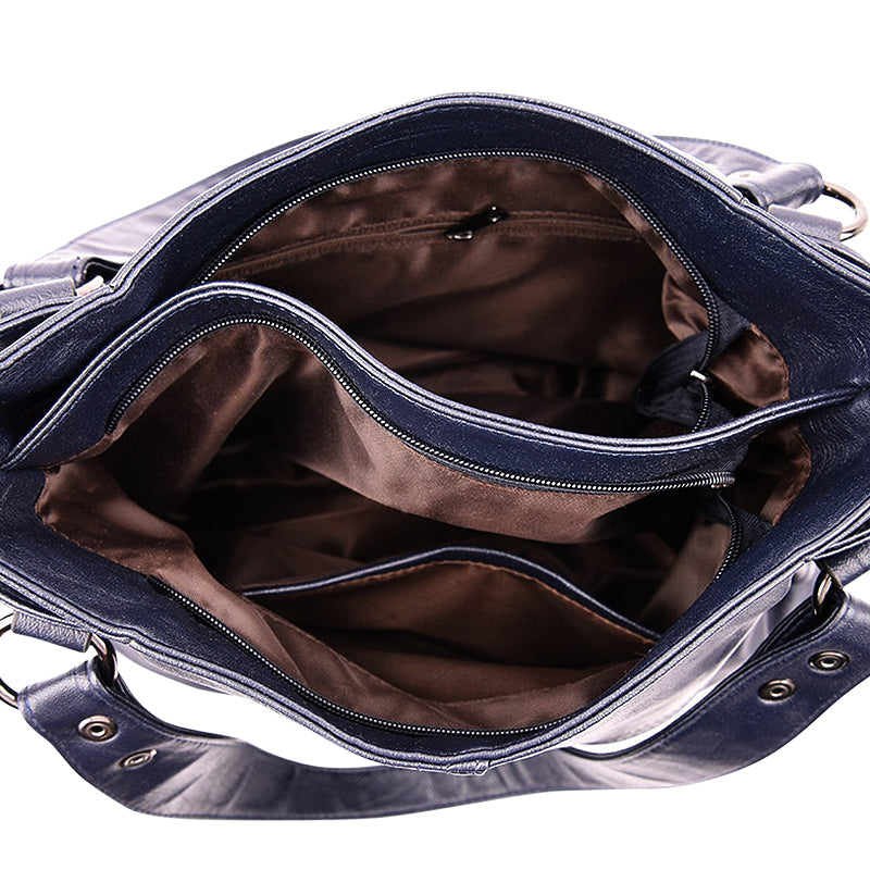 Bordeauxrote Schultertasche aus Veganem Leder – Stilvoll & Praktisch