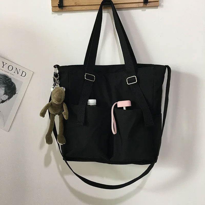 Canvas Schultertasche – Geräumig, Trendy & Praktisch für Damen
