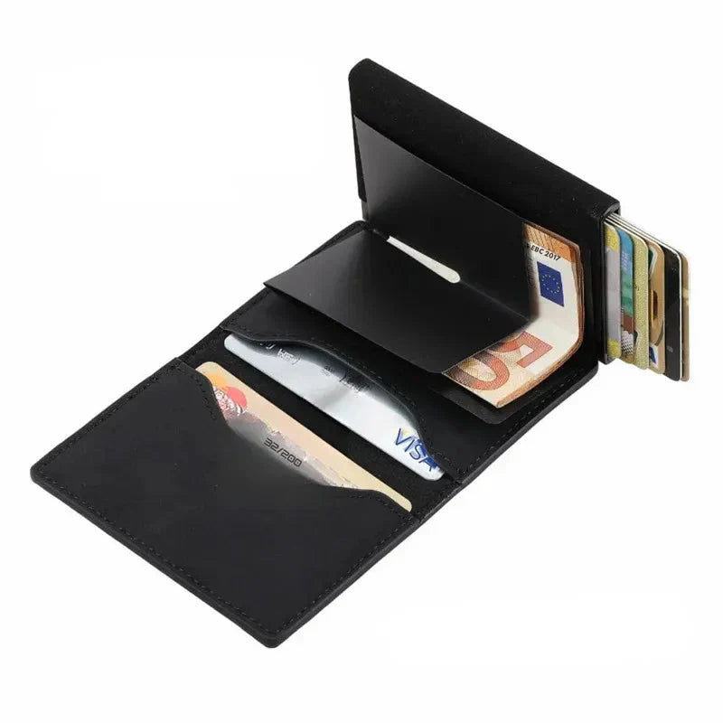 Premium RFID Geldbörse mit Reißverschluss – Kompakt & Anti-Skim Schutz