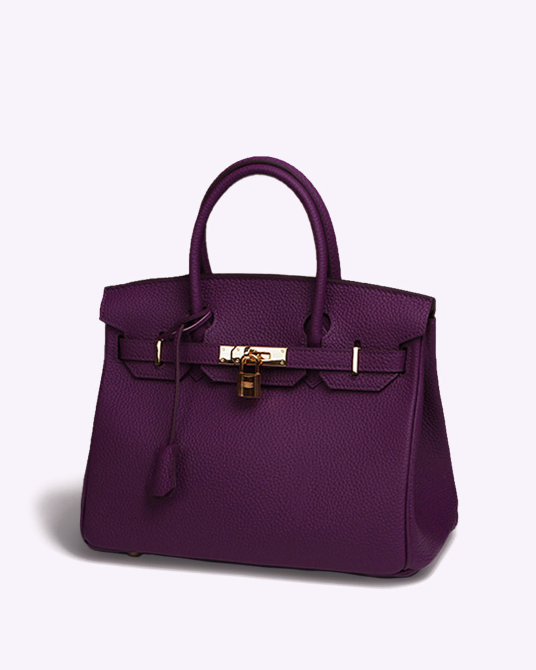 Ikonische Luxus-Handtasche aus veganem Leder mit goldenen Akzenten – Stilvolles Design für Damen