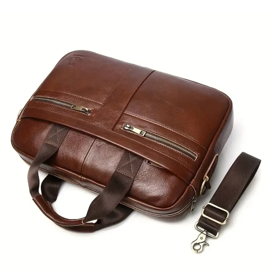 Leder Laptoptasche Herren 15,6 Zoll – Echtleder Aktentasche für Business & Reisen