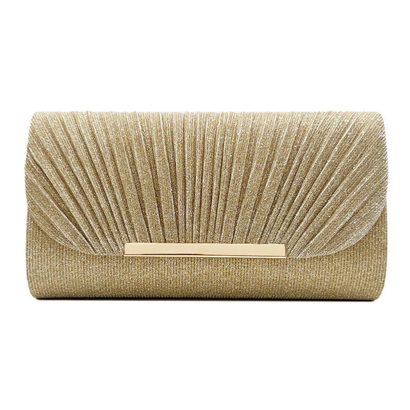 Elegante Abend Clutch – Glänzende Party Tasche mit Goldverschluss & Mehreren Farben