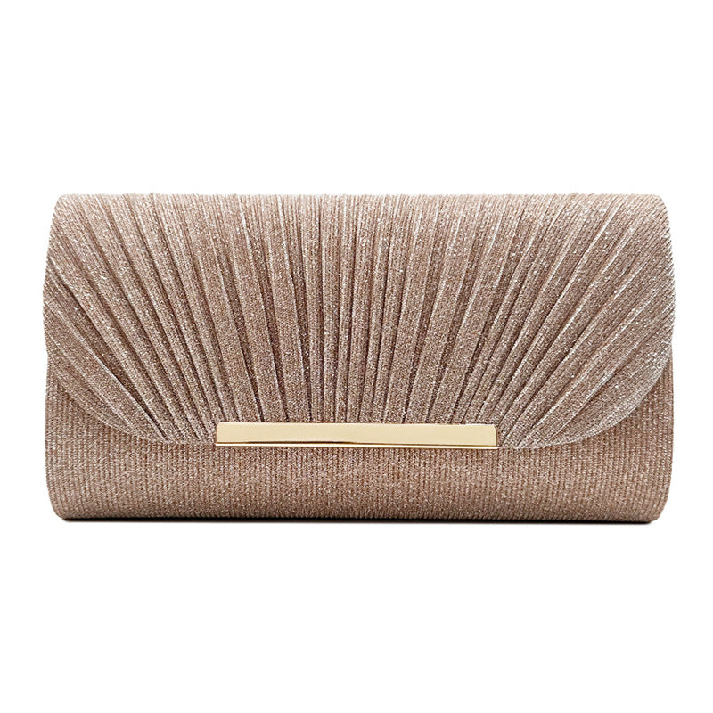 Elegante Abend Clutch – Glänzende Party Tasche mit Goldverschluss & Mehreren Farben