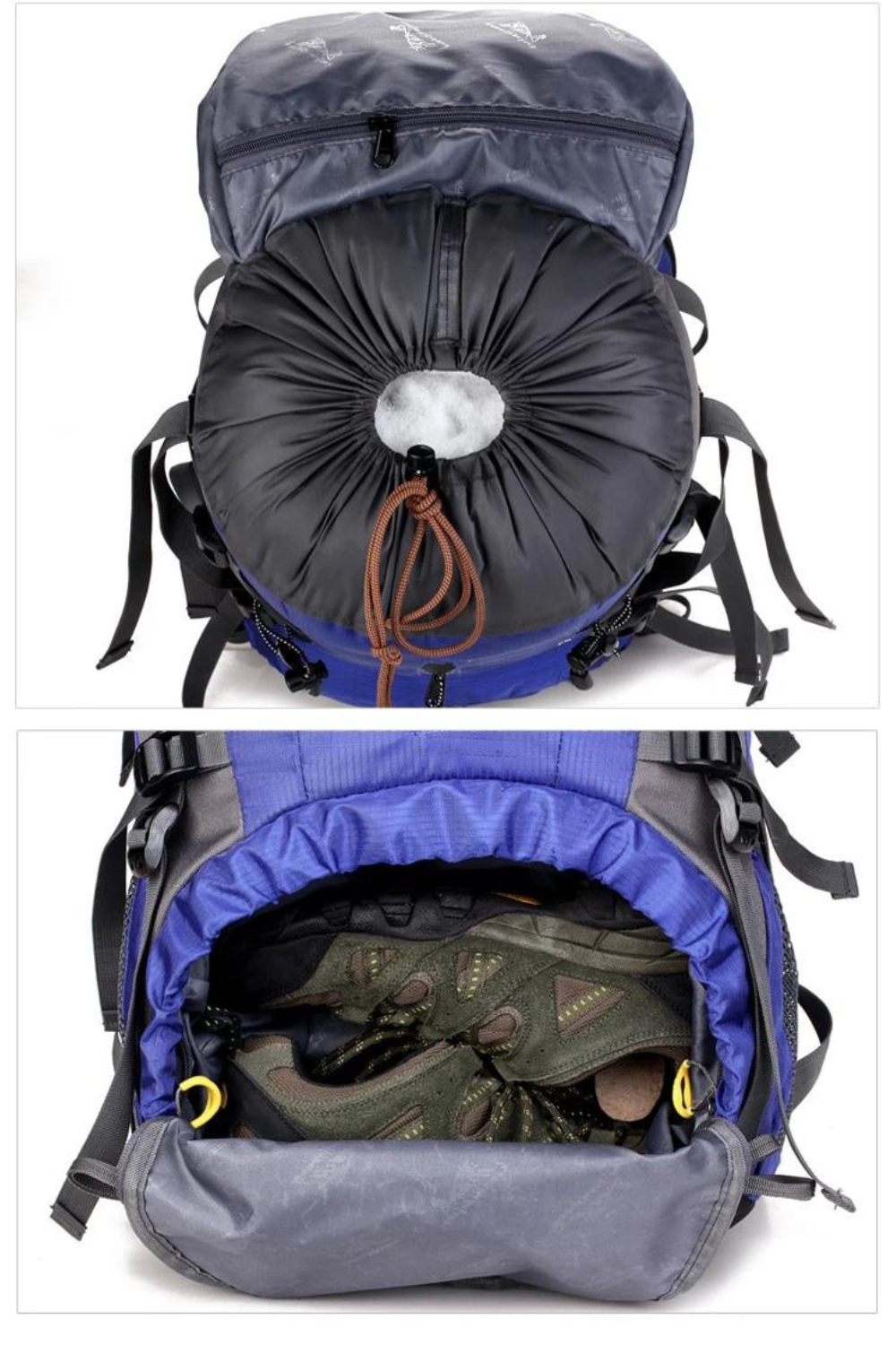 Wasserdichter 50L Outdoor-Rucksack – Trekking-, Wander- und Reiserucksack für Damen und Herren