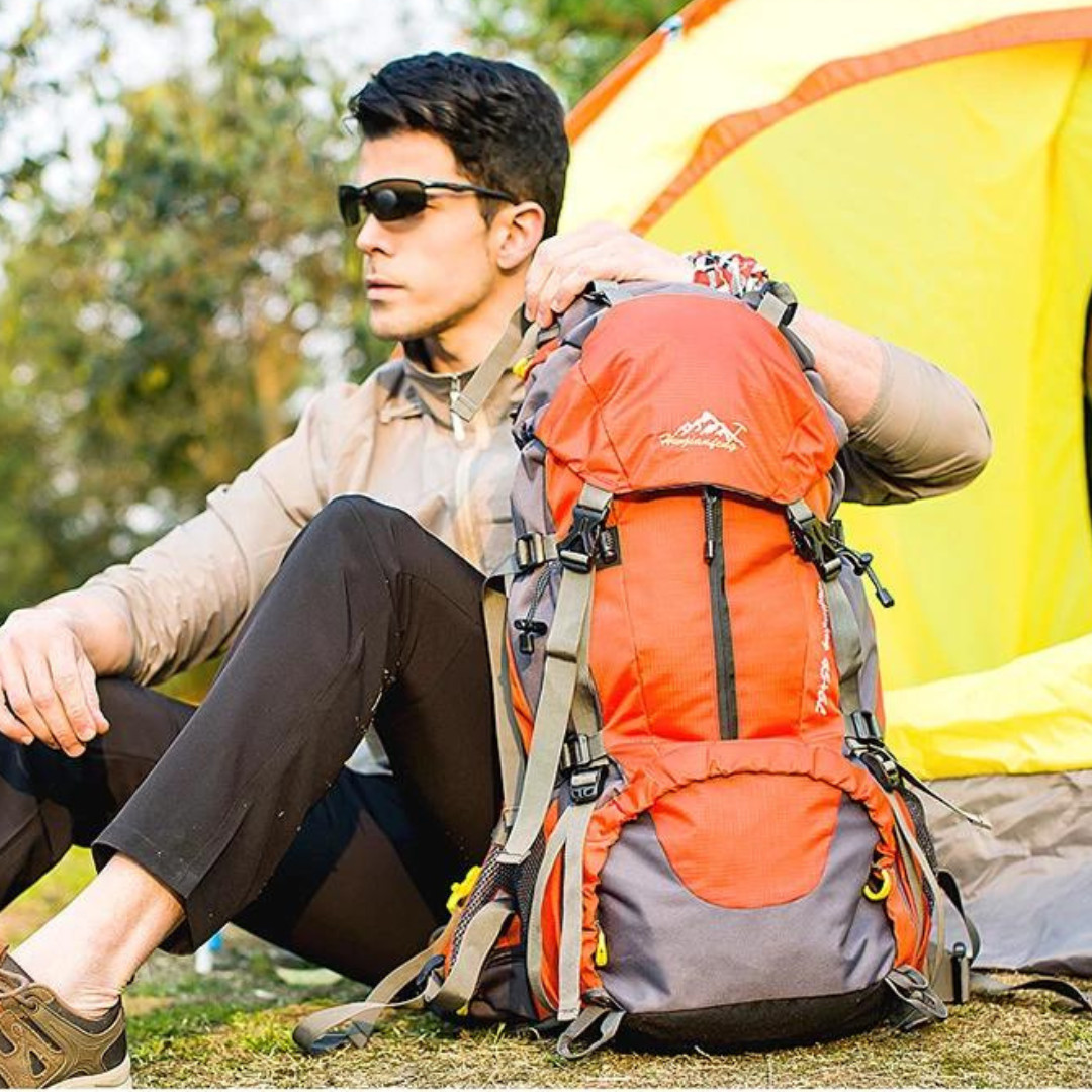 Wasserdichter 50L Outdoor-Rucksack – Trekking-, Wander- und Reiserucksack für Damen und Herren