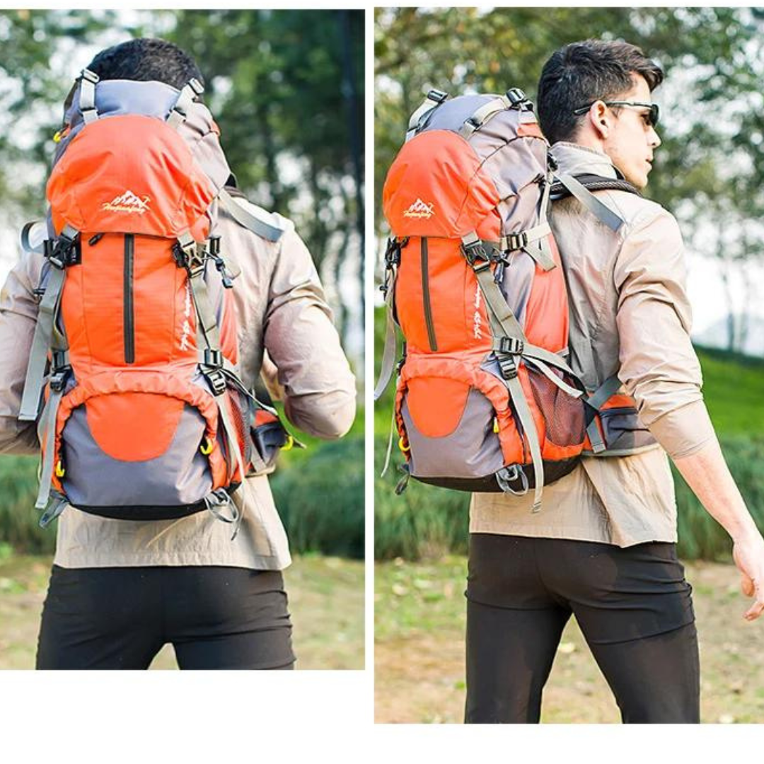 Wasserdichter 50L Outdoor-Rucksack – Trekking-, Wander- und Reiserucksack für Damen und Herren
