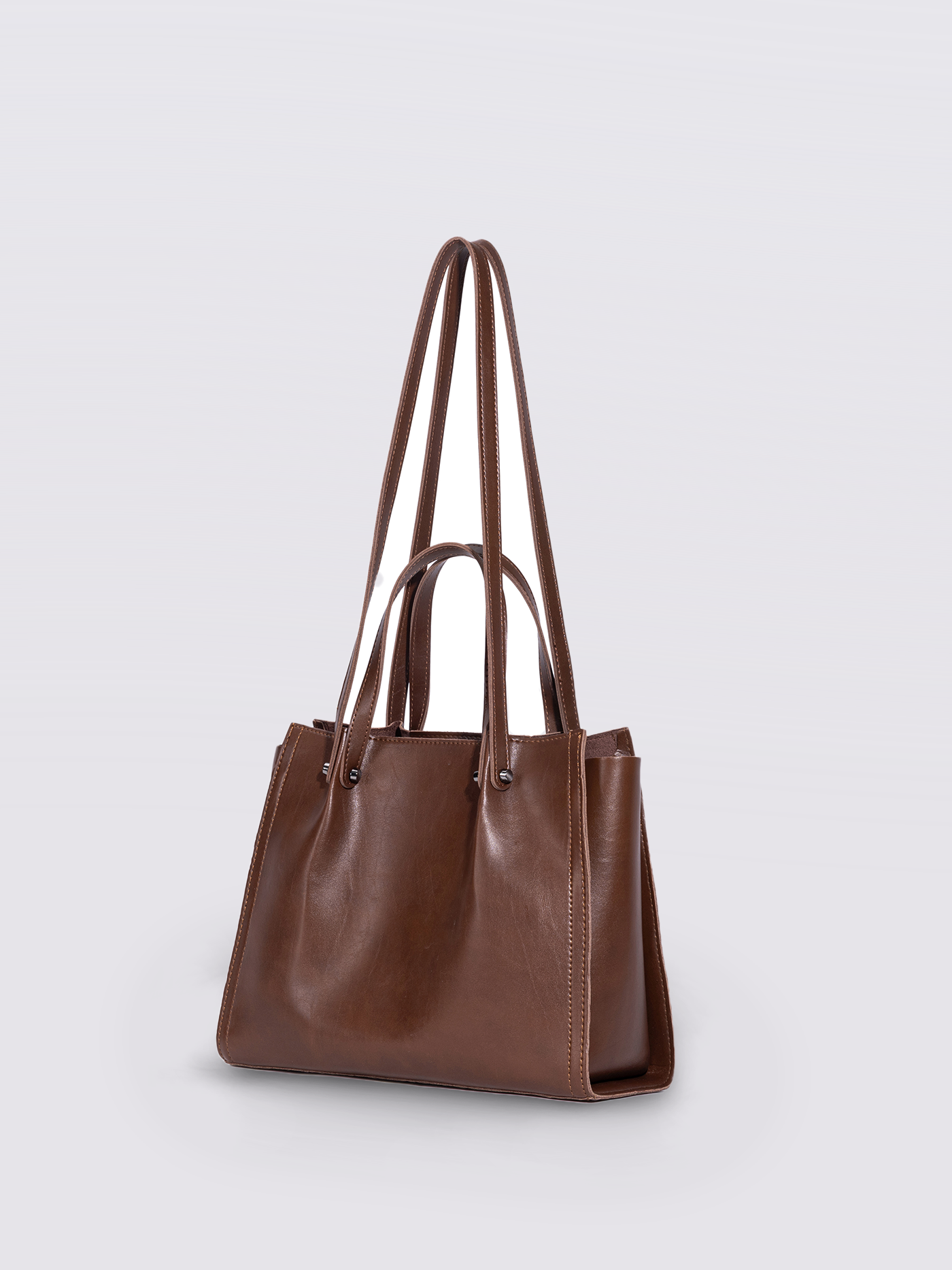 Schwarze Shopper Tasche Damen – Minimalistisches & geräumiges Design aus Lederoptik