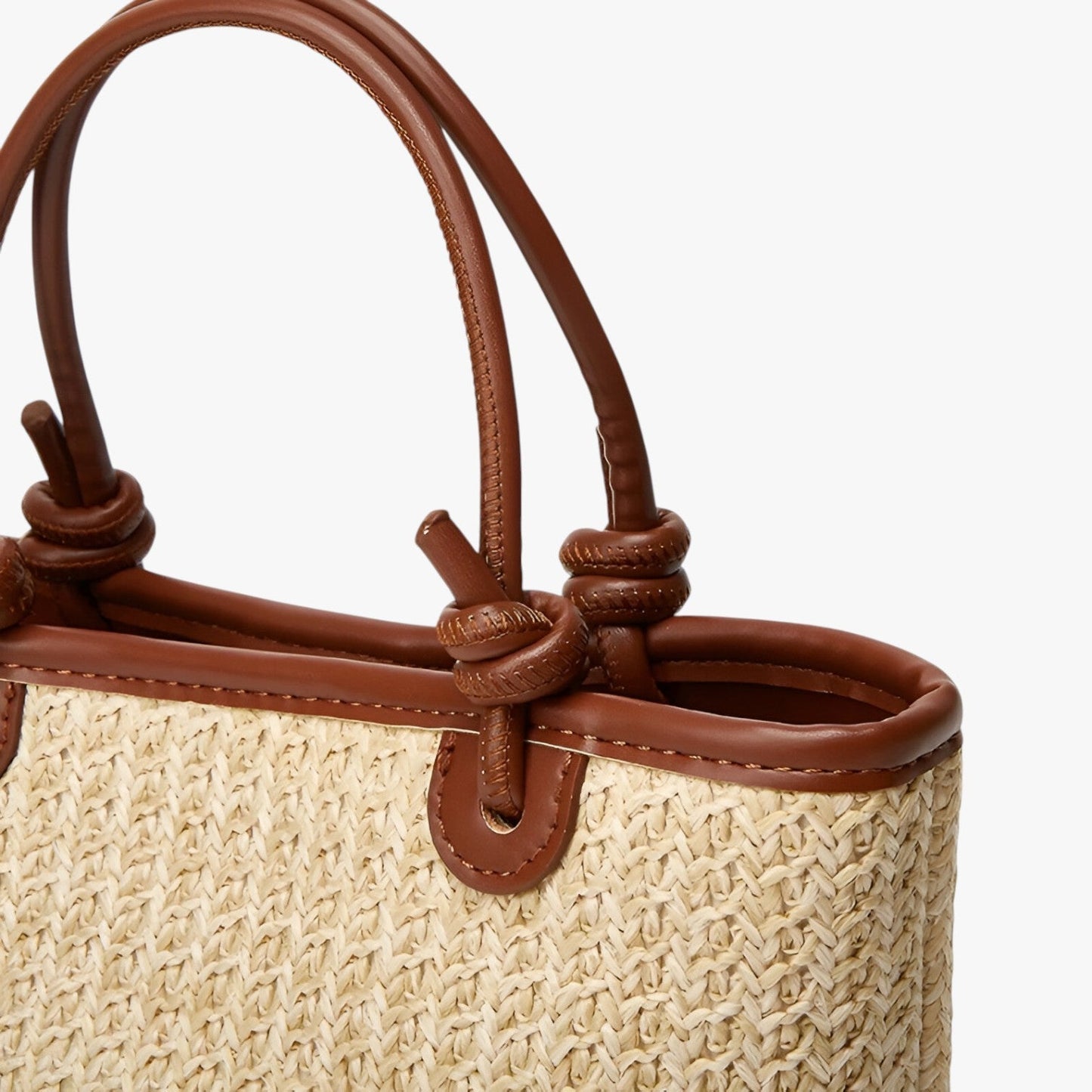 Stilvolle Strohtasche Damen – Handgefertigte Sommer Strandtasche mit Schultergurt, Boho Design, Ideal für Urlaub, Shopping & Alltag