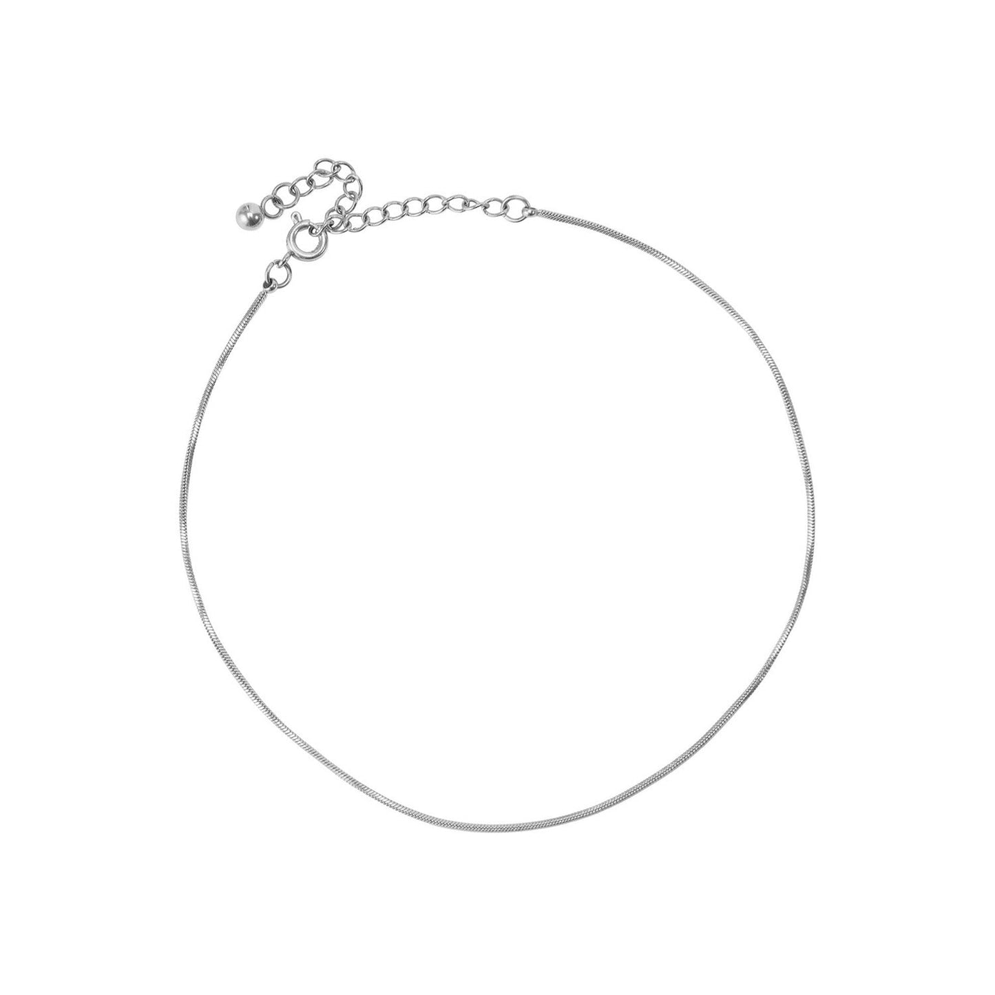 Goldene Fußkette Snake Chain – Minimalistisch, Wasserfest & Verstellbar