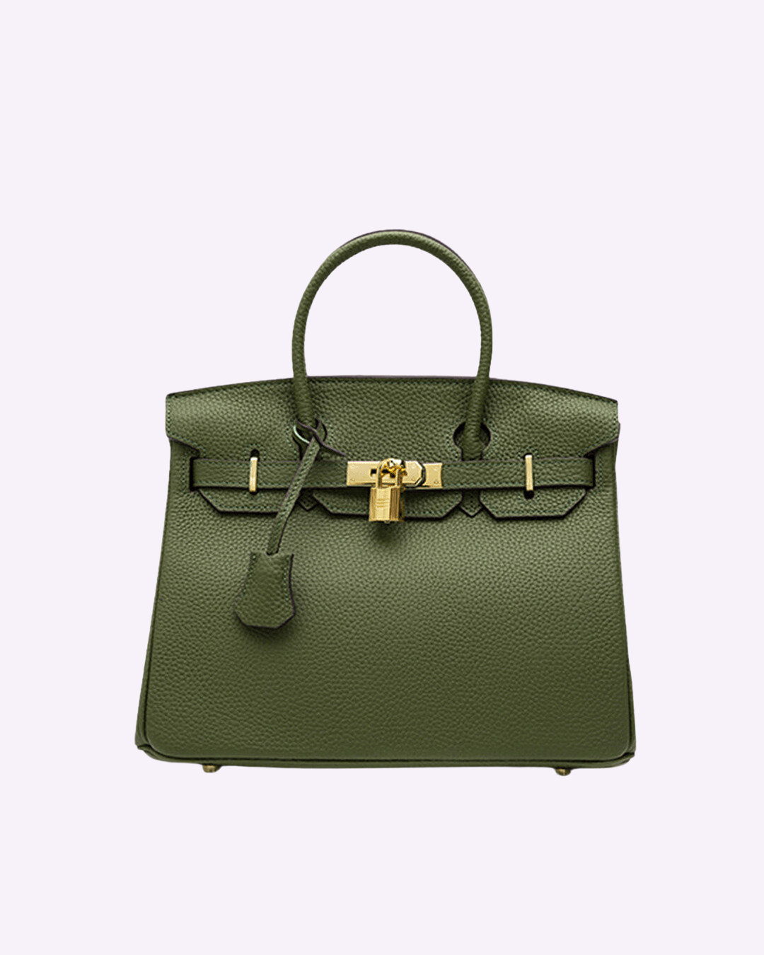 Ikonische Luxus-Handtasche aus veganem Leder mit goldenen Akzenten – Stilvolles Design für Damen