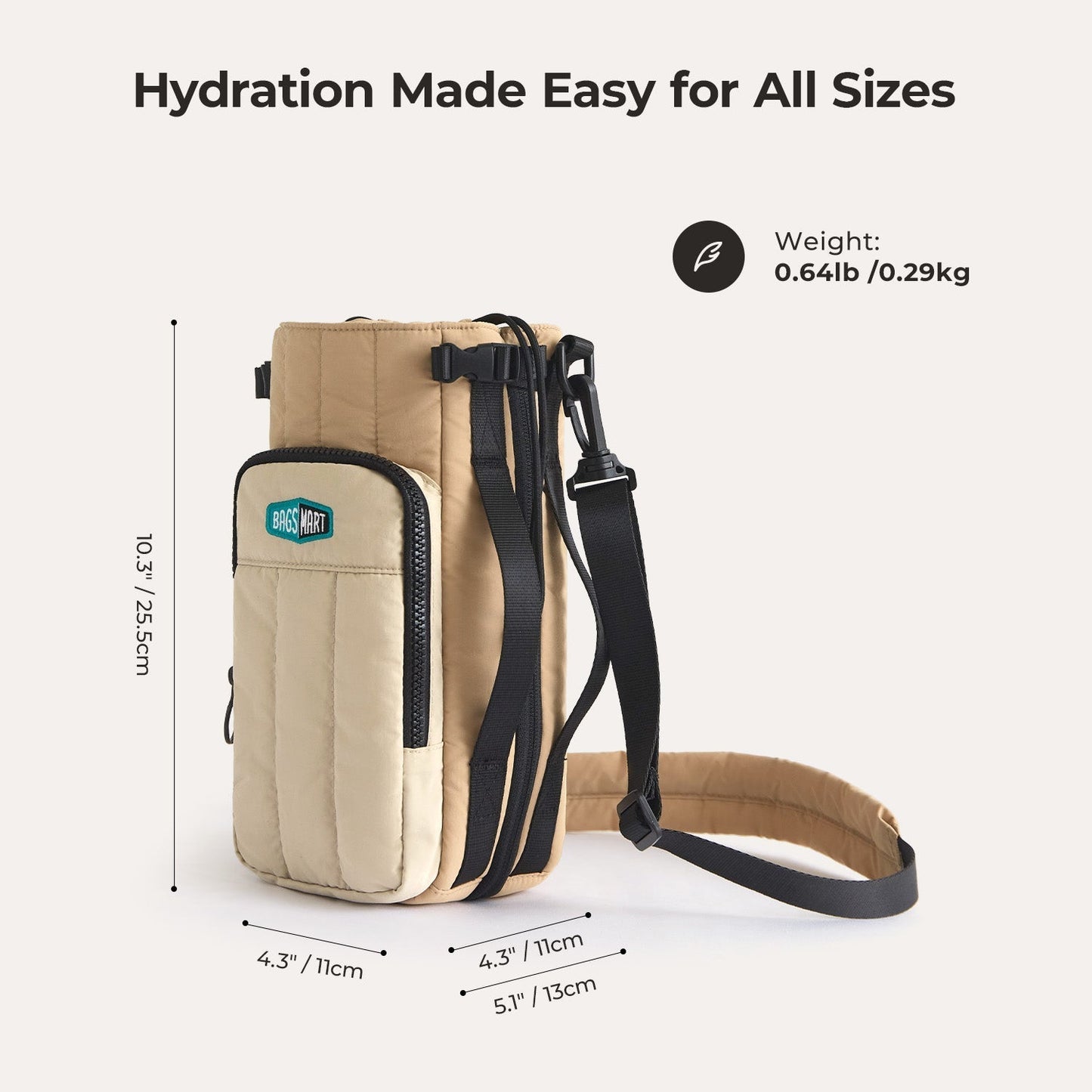 Wasserflaschen Tragetasche – Verstellbare Crossbody Tasche für Sport, Reisen & Outdoor
