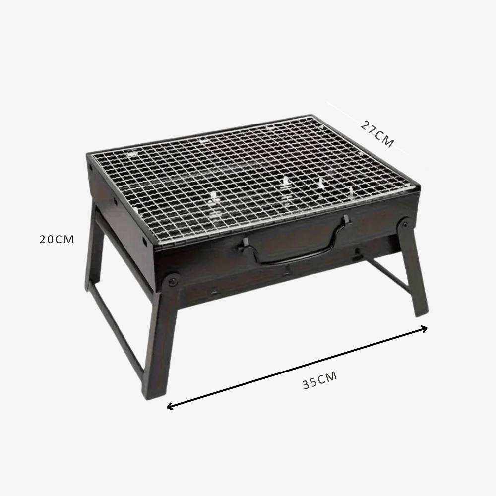 Kompakter & faltbarer Holzkohlegrill – Ideal für Camping, Garten & Picknick