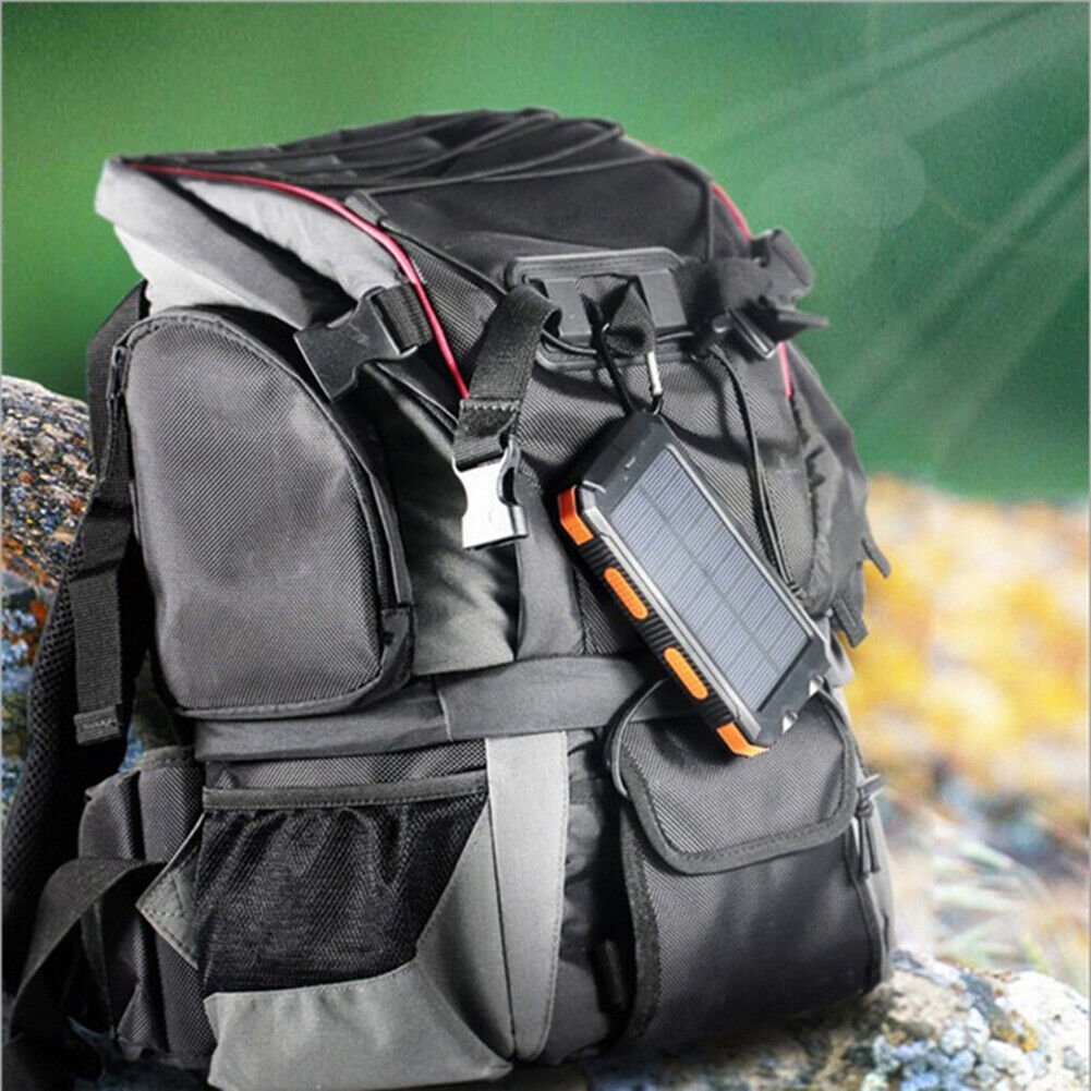 Solar Powerbank 20.000mAh – Tragbares Ladegerät mit Solarpanel, LED-Taschenlampe & wasserdichtem Design für Outdoor-Abenteuer