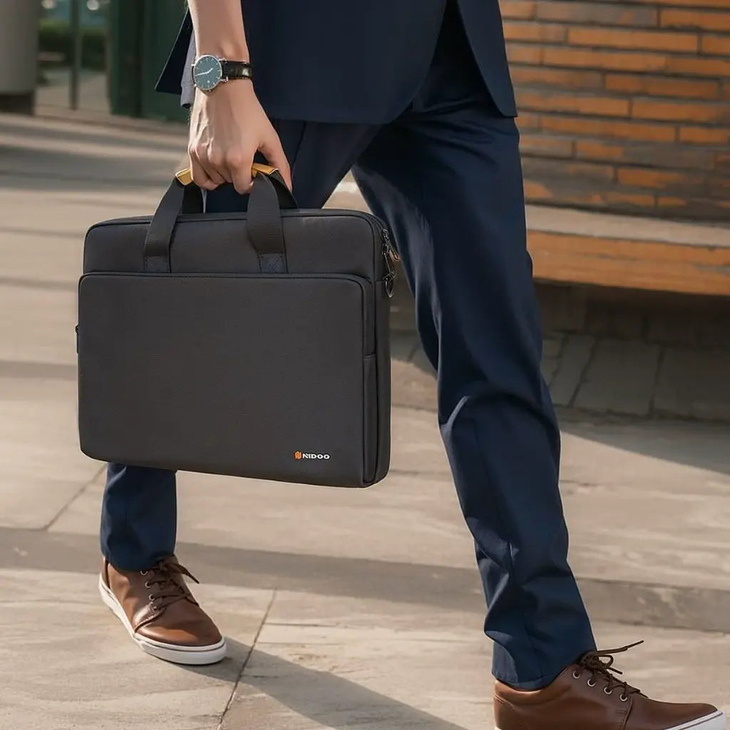 Stilvolle 17-Zoll Laptoptasche für Herren – Wasserabweisend, geräumig & professionell