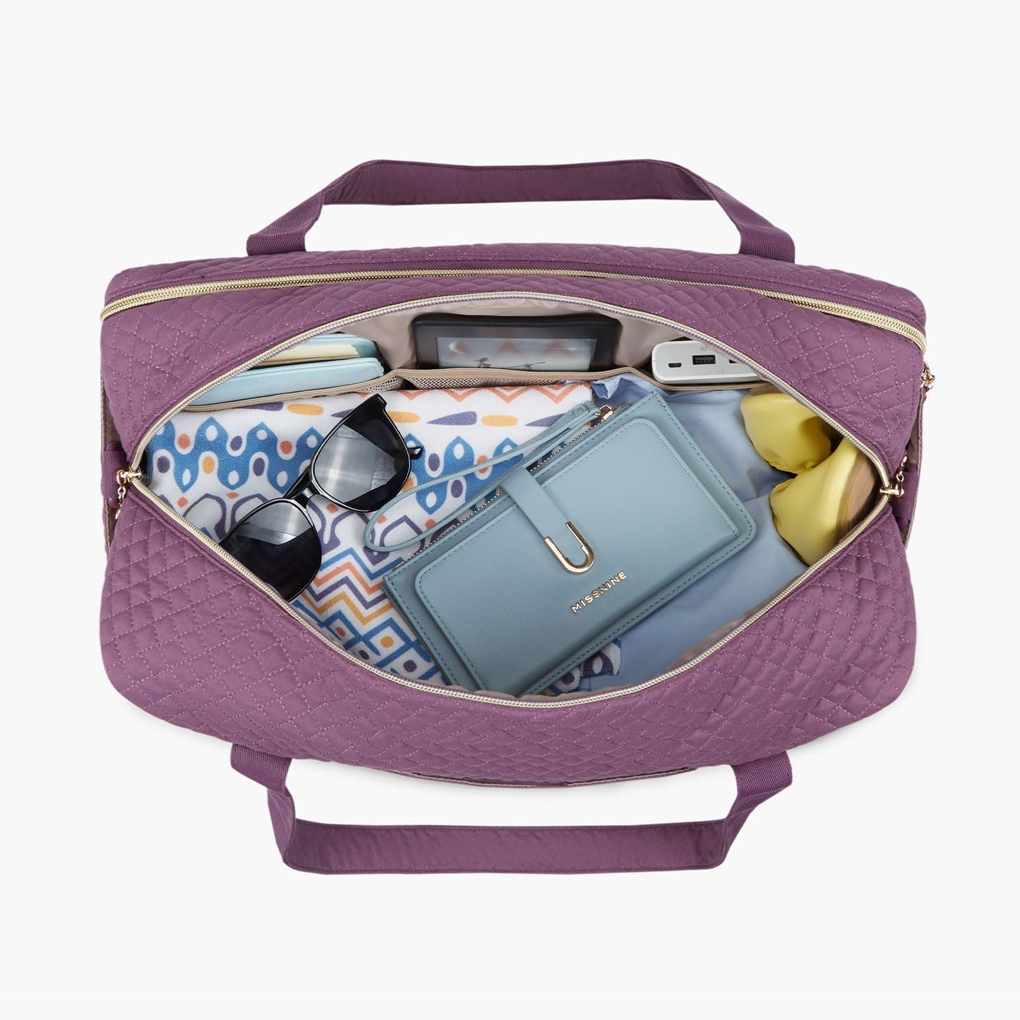 Weekender Reisetasche Damen – Große Handgepäck Tasche mit Schuhfach & Wasserabweisendem Material