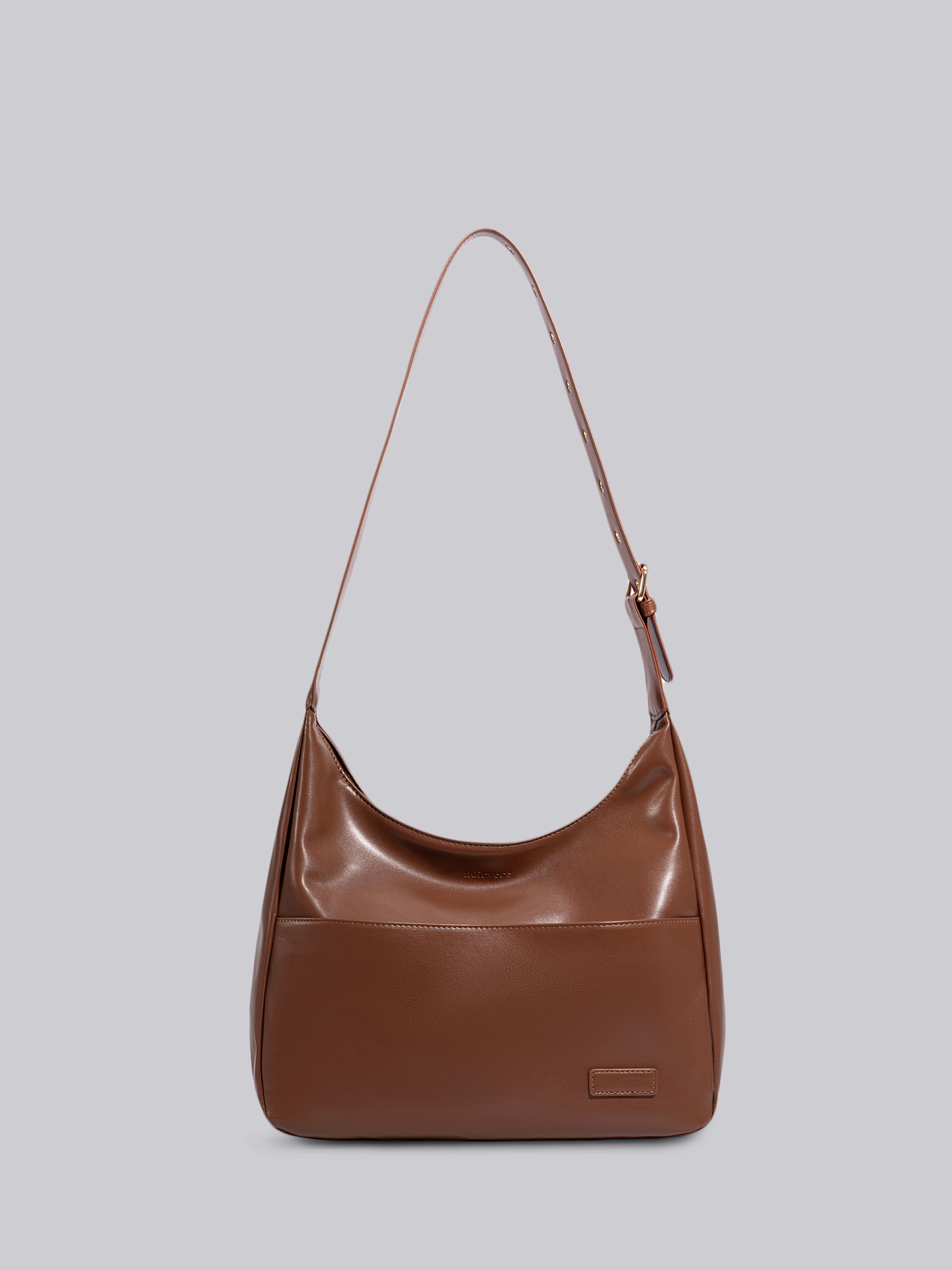 Schwarze Schultertasche Damen – Minimalistisches & geräumiges Design aus veganem Leder