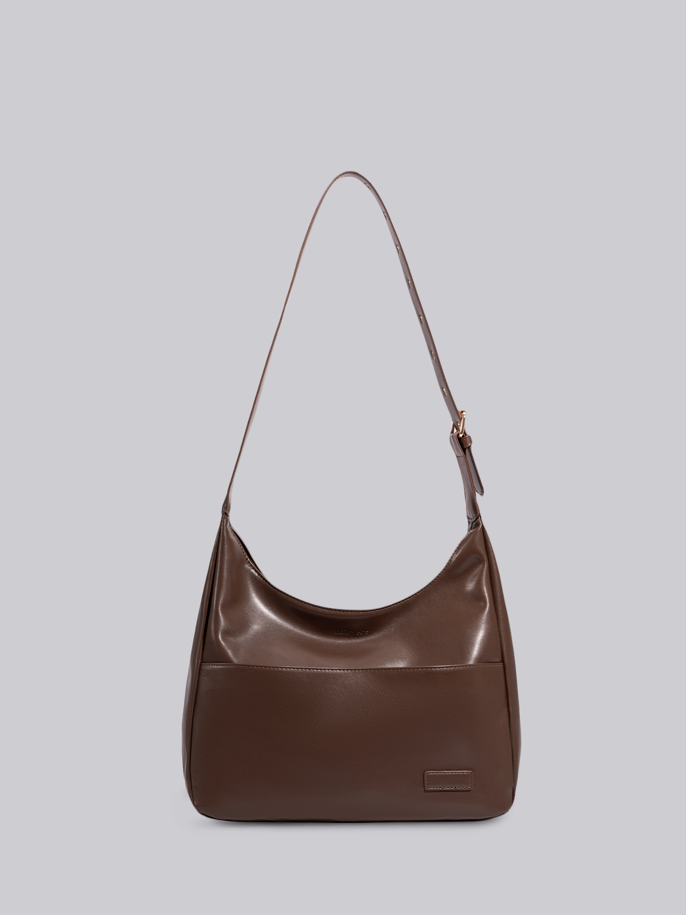 Schwarze Schultertasche Damen – Minimalistisches & geräumiges Design aus veganem Leder