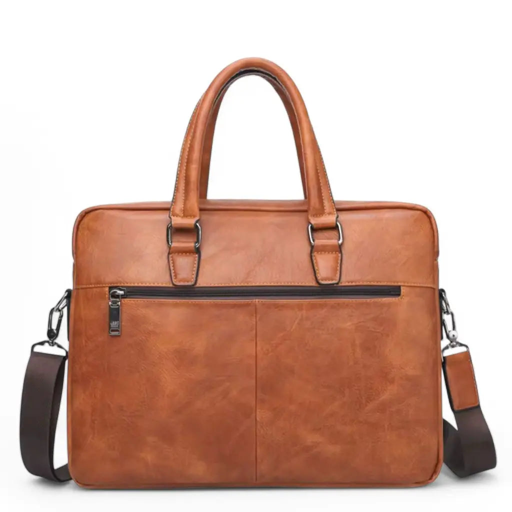 Leder Laptoptasche 13 Zoll Herren – Braun, Echtleder, Vintage Design
