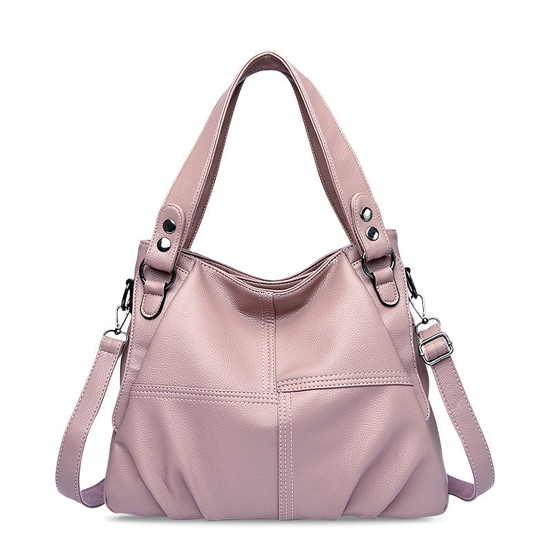 Bordeauxrote Schultertasche aus Veganem Leder – Stilvoll & Praktisch