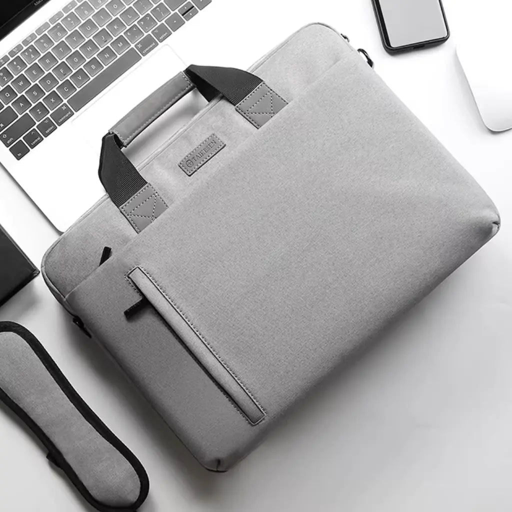 Wasserdichte Laptoptasche für Herren – 17 Zoll, Grau