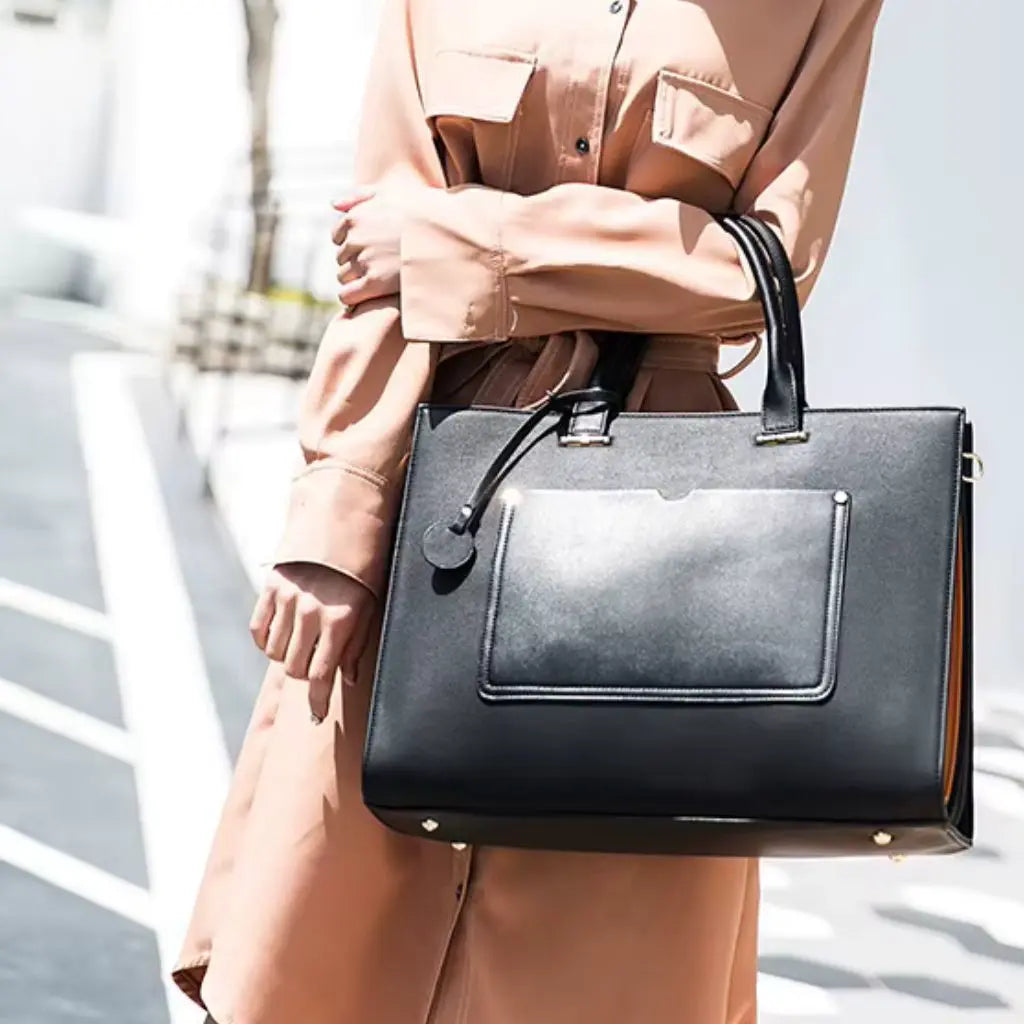 Leder Laptoptasche Damen 13 Zoll – Echtes Leder, Gepolstertes Laptopfach & Business-Design