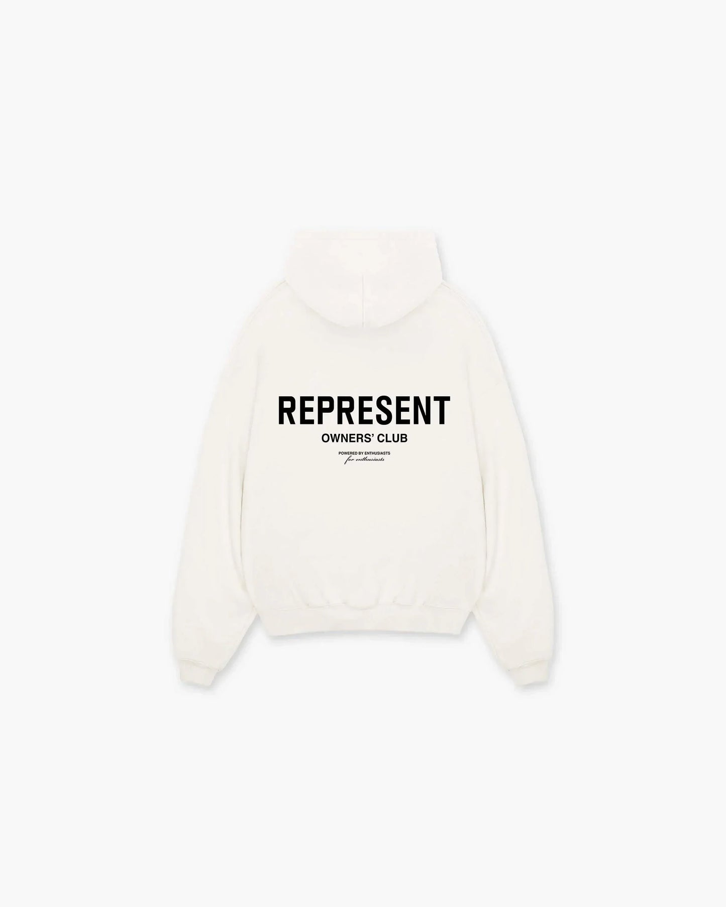 REPRESENT Hoodie – Schwarzer Unisex Kapuzenpullover mit Logo-Print