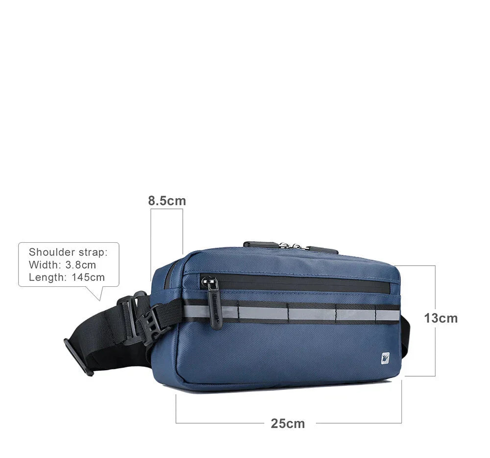 Wasserdichte Lenkertas – 4L Fahrradtasche mit Reißverschluss – Schwarz/Navy Blau
