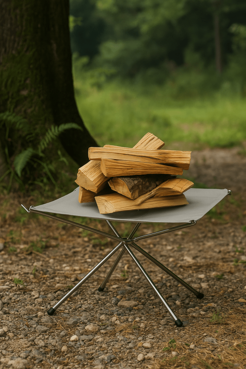 Tragbare Feuerstelle aus Edelstahl – faltbar, leicht & ideal für Camping, Garten & Outdoor
