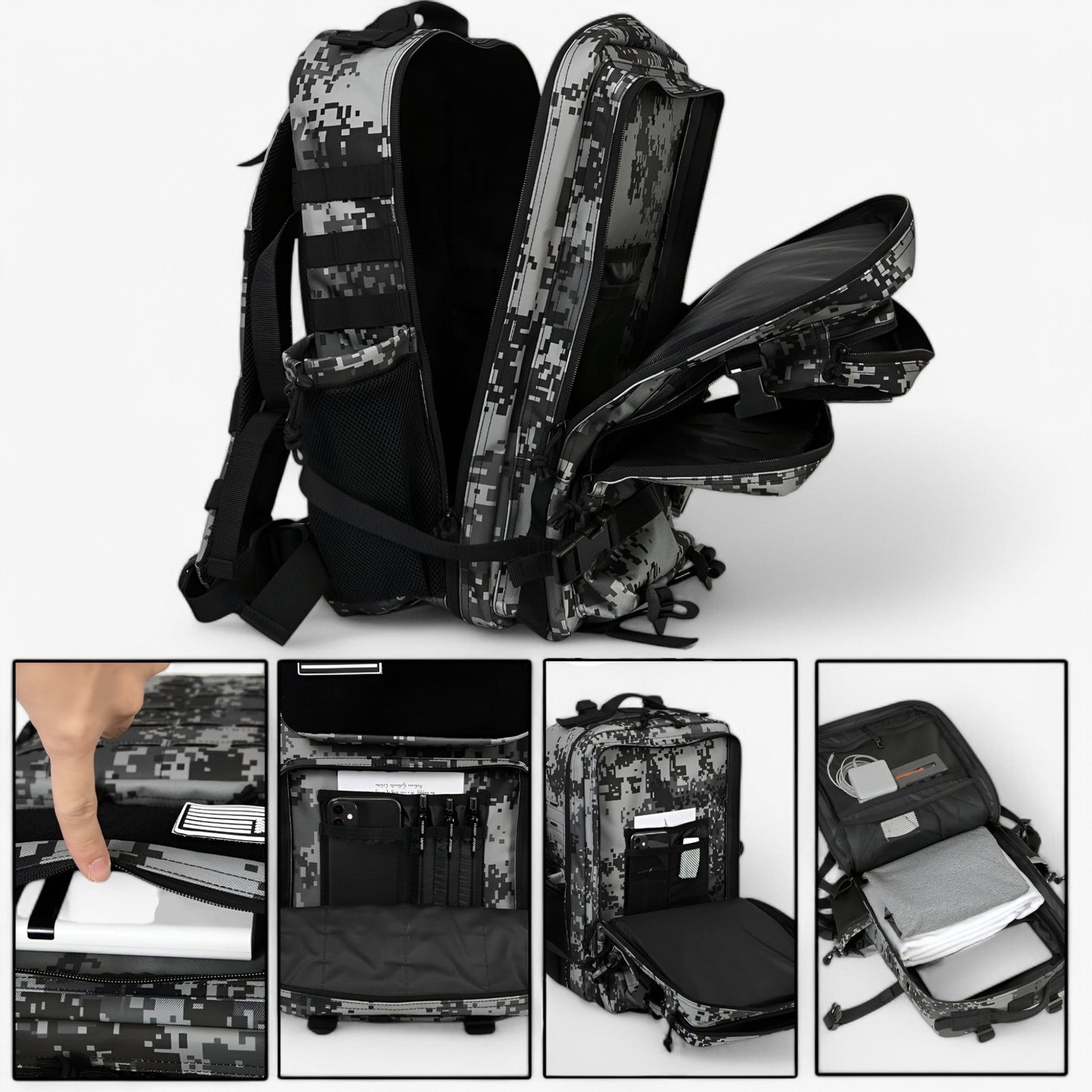 Taktischer Rucksack 45L – Langlebig, Geräumig & Multifunktional
