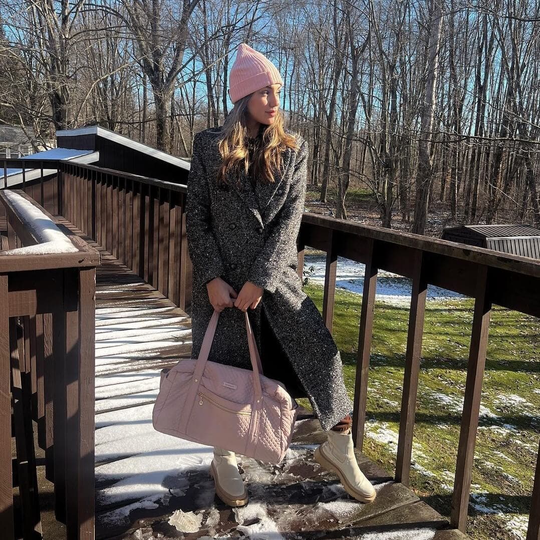Weekender Reisetasche Damen – Große Handgepäck Tasche mit Schuhfach & Wasserabweisendem Material